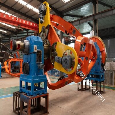 Máy đặt cáp điện lõi được cung cấp với hệ thống điều khiển HMI + PLC để đặt trước