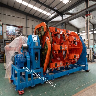 Máy bện sợi hành tinh cho sợi bện đồng đều và cải thiện tính chất cơ học của cáp với xoắn ngược bằng bánh răng